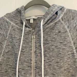 Victorias Secret Long Sleeve Zip Up Hoodie Gray Angel 10 Womens Size Sma…